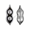 Wholesale Charms Two Peas In A Pod 32mm Antiqued Silver