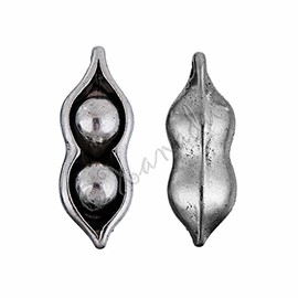 Wholesale Charms Two Peas In A Pod 32mm Antiqued Silver Plated Peapod Pendant Jewelry Making Supply Pendant Bracelet DIY Crafting (2)