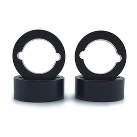 JOYSOG Aluminum RC Joint Cup Reinforcement Ring for TRAXXAS 1/5 X-MAXX 6S 8S 1/6 XRT 8S 18mm Drive Cup Sleeves Protect Ring Upgrade Parts (Black)