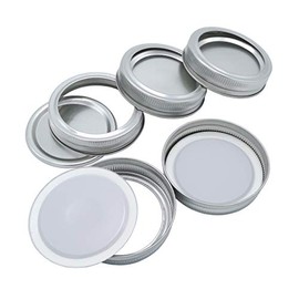 Canning Lids and Bands, Regular Mouth Canning Lids,24 Pack Lids for Mason Jar, 70MM Mason Jar Lids,Split-Type Lids Leak Proof and Secure Canning Jar by Lofekea