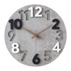 Stellarize Wanduhr Groß Ohne Tickgeräusche Modern Holz 3D Küchenuhr für