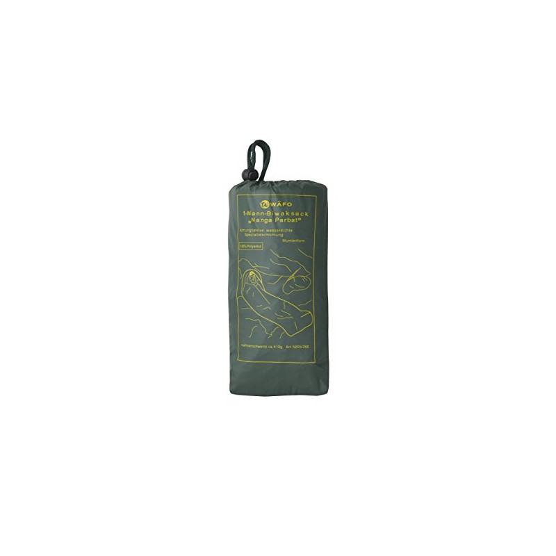 Wäfo Nanga Parbat, Sacco da bivacco da Uomo Unisex, Verde