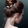 10 horquillas de cristal para novia, damas de honor y