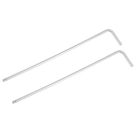 TA-VIGOR 2Pcs 3/32" Ball End Hex Key Wrench, Long Arm L-Shaped CR-V Steel Allen Wrench Tool for Bike, Furniture, and Mechanical Repair