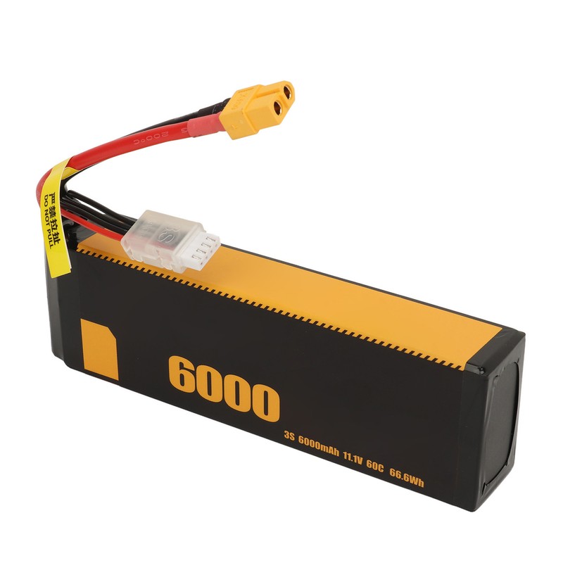 3S Lipo Battery 60C 11.1V 6000mah Impact Resistant Long Life