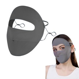 XOXVURI Sun Protection Mask, UV Face Mask, Breathable Full Face Mask with Ventilated Holes & Elastic Band, Quick Drying, Washable & Reusable Sun Protection Masks