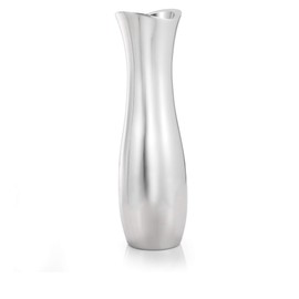 Nambé Stryker Flower Vase | 13Inch | Vases for Centerpiece Table Home Indoor Desk Dcor | Mid Century Modern Style Vase for Wedding Housewarming Gift | Made of Metal Alloy