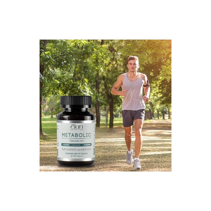 Metabolic - Suplemento Alimenticio - Con Colgeno, Astaxantina, Ganoderma y
