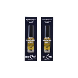 Herome 2 Pack End Extremely Damaged Nailol Almond Oil - Repair & Protect - Nail Care - Repairs After False Nails - Especially Good in Combination with Nail Hardener (Exit Damaged Nails) - 2 x 7 ml