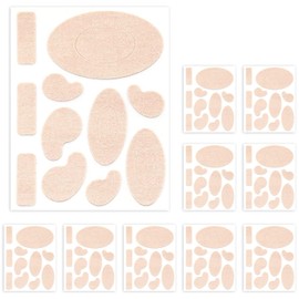 Moleskin Adhesive Pads for Feet - Blister Prevention Padding - 110 Pieces - 10 Sheets of 11 Shapes(110 Pieces Total)