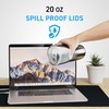 20 & 10 oz Pack of 2 Replacement Lids for