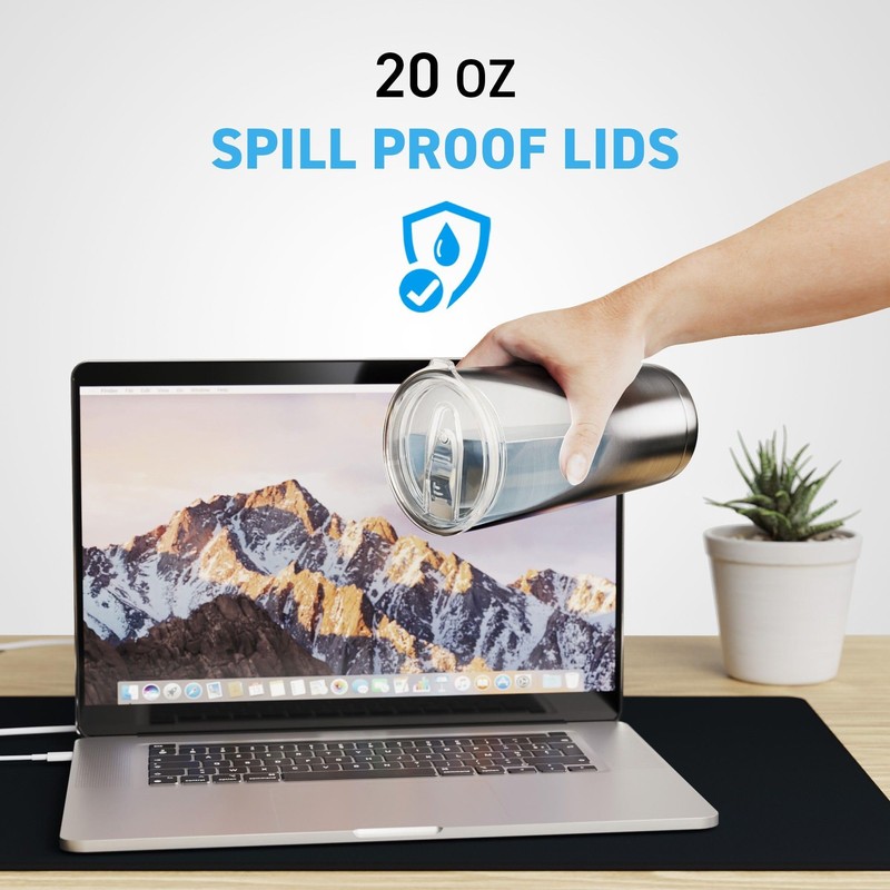 20 & 10 oz Pack of 2 Replacement Lids for