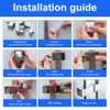 Adjustable Shower Bracket, Shower Head Holders, No Drilling Slip-On Design