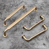 Alzassbg 10 Pack Champagne Copper Cabinet Handles, 5 Inch(128mm) Hole