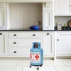 Alipis Movable Propane Cylinder Base, Propane Tank Stand Dolly with