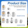 10pcs Sewer Jetter Nozzle Kit - Stainless Steel, 1/4" &