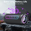 Portable Bluetooth Speaker with Lights, Bluetooth 5.4 Speaker, Powerful Crystal