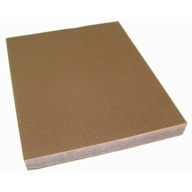 Garnet Paper Sheets, 9" by 11", 220 Grit, Pack of 100.