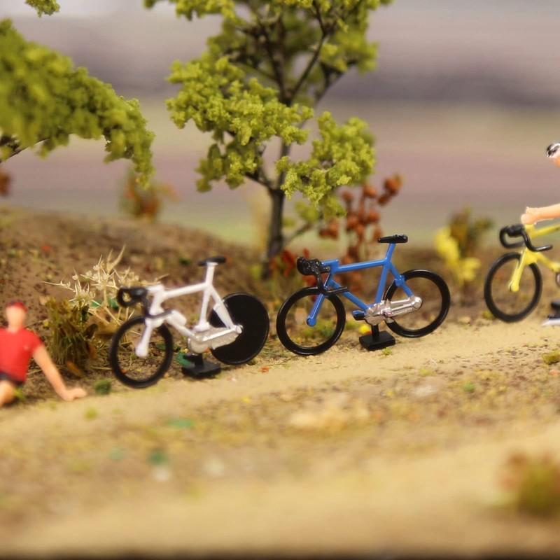 HO Gauge C8702 20 Bicycle Models and 4 Parking Racks,
