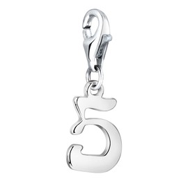 Nenalina Charm Number 5 Pendant, for All Brands of Charm Bracelets and Necklaces, Made of 925 Sterling Silver, 713260-000