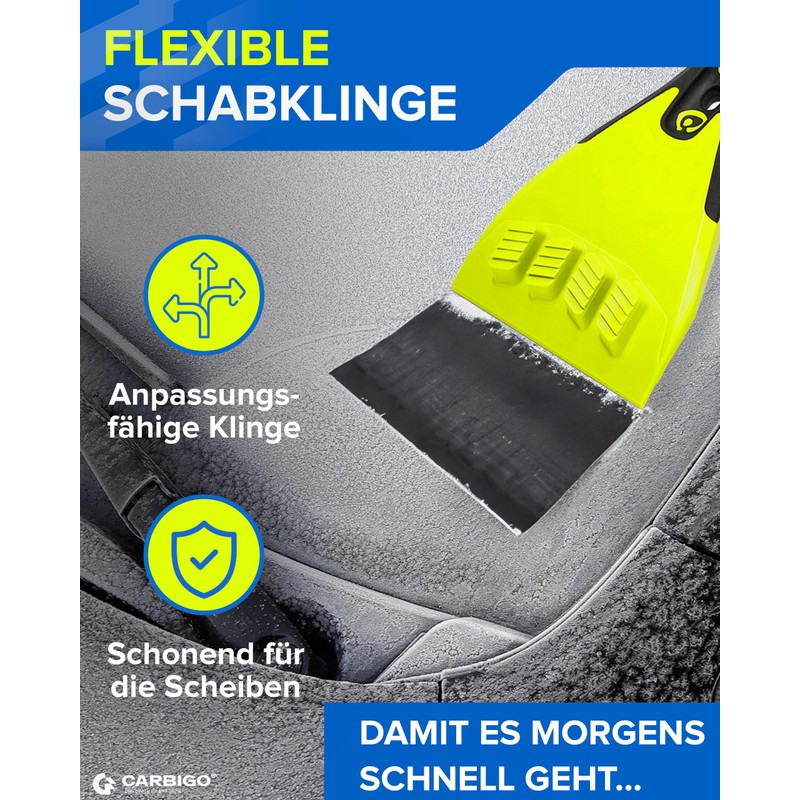 Carbigo Ice Scraper I Compact Ice Scraper Car up to