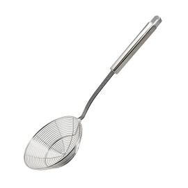 Makerstep Premium Stainless Steel Spider Strainer Skimmer Ladle, Kitchen Utensils Wire Strainer Pasta Strainer Spoon, 5.5 Inch