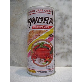MANORA THE ORIGINAL THAI SNACK CHIPS 3.52OZ/100G CAN (Crab)