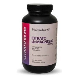 Citrato Magnesio 260 Cápsulas 450mg Pharmadan Sabor
