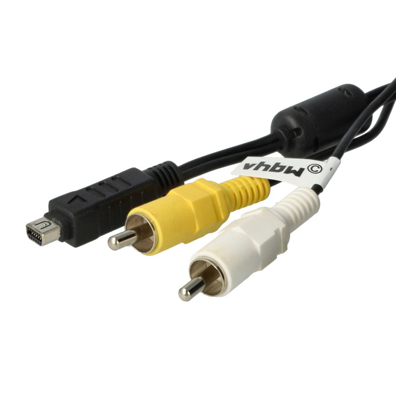 vhbw AV-CABLE suitable for OLYMPUS E-Serie, FE-Serie etc. replaces CB-USB5,