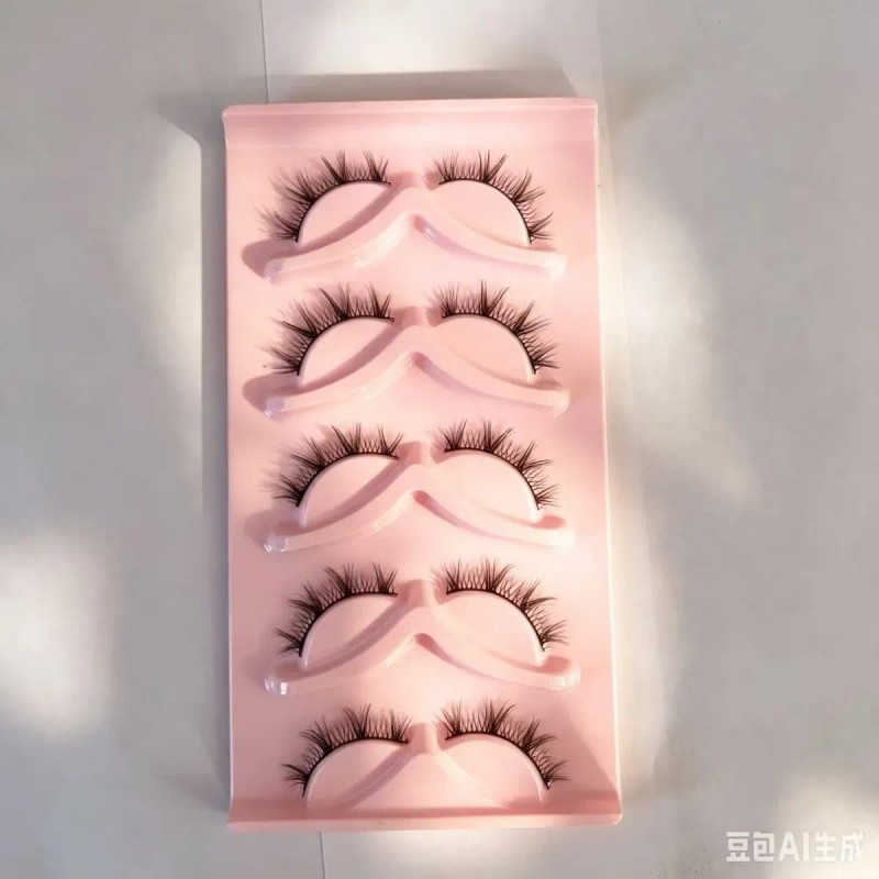 Set 5 Pares De Pestañas Postizas Naturales Reutilizables 5pc4zhu