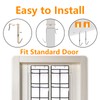 MSLOVE Narrow Over The Door Shoe Organizer, 12 Large Mesh