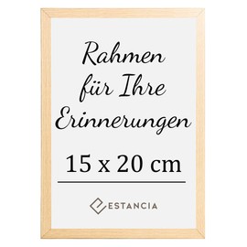 Estancia Oak Wood Picture Frame 15 x 20 cm with Shatterproof Acrylic Glass, Oak Picture Frame 20 x 15 cm, Frame 15 x 20 cm, 15 x 20 Photo Frame, 15 x 20 cm, Wooden Frame in Oak Colour