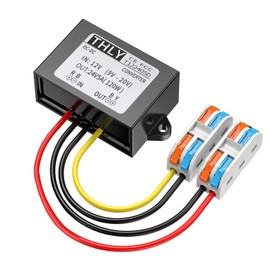 12VDC to 24VDC Vonverter 5A 120W, 12 to 24V Step up Converter with Wire Terminal Block, 12 to 24 Volt Converter for Golf Cart LED Light Truck Vehicle Boat (Accept DC9-20V Inputs)