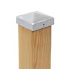 2x Pfostenkappe Pyramide 141 x 141 mm Stahl feuerverzinkt (2)