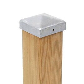 2x Pfostenkappe Pyramide 141 x 141 mm Stahl feuerverzinkt (2)