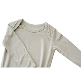 Wallaby Kids Extra Tall Knotted Baby Gown, Super Soft Bamboo Newborn Sleeper for Baby Girl and Boy