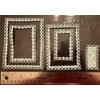 5 Pcs/Set Nested Stitched Scallop Rectangle Frame Cutting Dies,DIY Scrapbooking