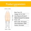Ruiandsion 4W=40W T4 G9 Halogen Replacement, Dimmable 2200K, AC110-130V, for