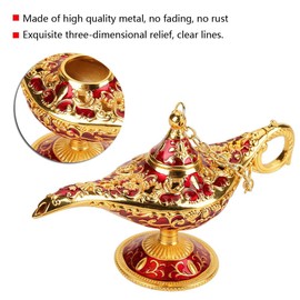 Genie Oil Lamp Wonder Lamp Collectable Rare Wishing Classic Vintage Aladdin Magic Genie Home Teapot Oil Lamp Decoration Gift for Your Friend (#1)