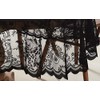 Warm Home Designs 60 x 84 Lace Tablecloth. Black Oval