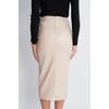 RSBFK Women Faux Leather High Waist Stretchy Pencil Skirts Split