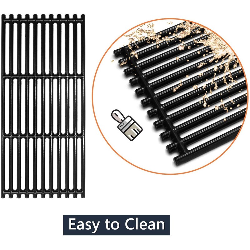 Hongso 18 1/4 Inch Porcelain Cast Iron Cooking Grates for