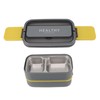 Double Layer Bento Box 316 Stainless Steel Compartment Portable Lunch