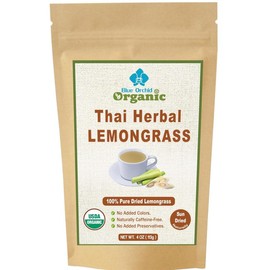 Organic Dried Lemongrass Loose Leaves Thai Herbal Tea and Cooking 4 oz.