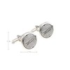 MRCUFF Manhole Cover Sewer NYC Pair Cufflinks in a Presentation