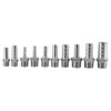 BORDSTRACT Hose Nozzle Fittings SS304 Stainless Steel Male Thread Pipe