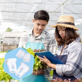 Hoolerry 100 Pcs Hydroponics Growing System Kit Include 50 Hydroponic Grow Baskets Pods