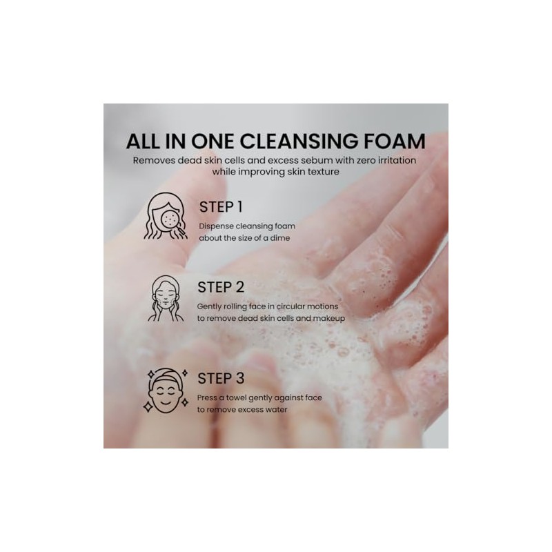 delphyr - Espuma Limpiadora Diaria Con Liposomas, Exfoliación Suave Para