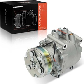 A-Premium Air Conditioner AC Compressor with Clutch Compatible with Honda Civic 1992-1993, Civic del Sol 1993-1993, with 4 Groove Pulley