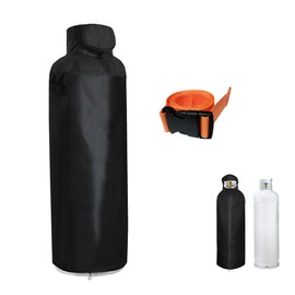 100lb Propane Tank Cover Outdoor,Top Window Can be Opened,600D Oxford Cloth+210D Lining Waterproof, for 100lb Propane Tank,Black